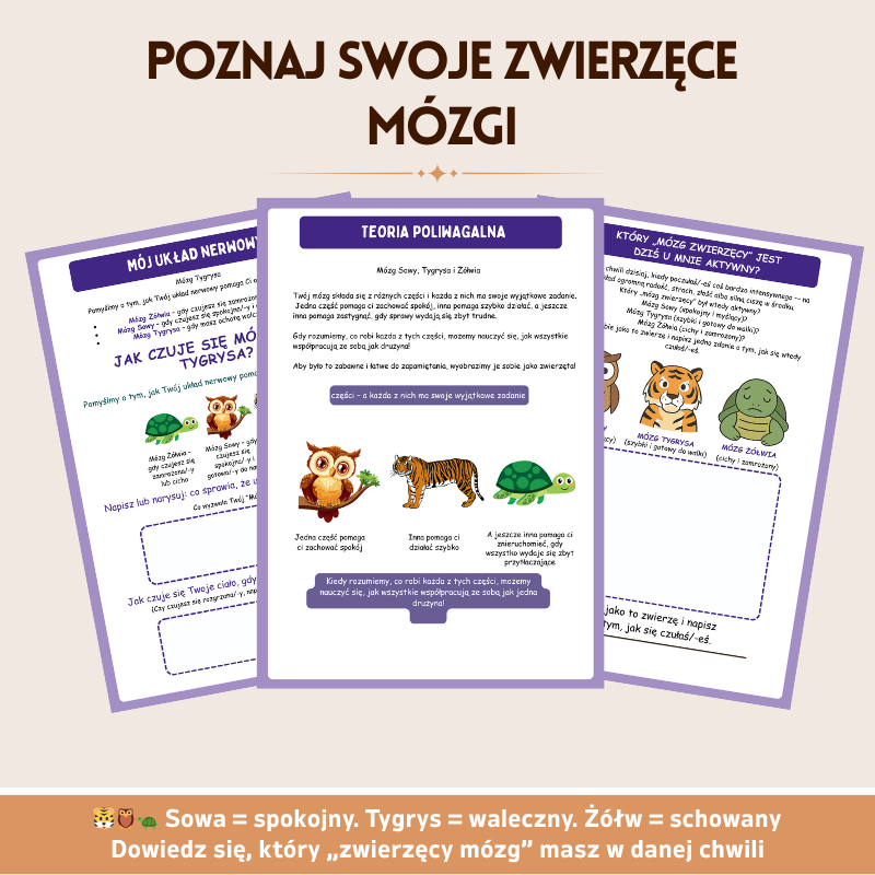 Teoria Poliwagalna dla Dzieci – Ćwiczeniownik Regulacji Układu Nerwowego | Narzędzie do Regulacji Emocji