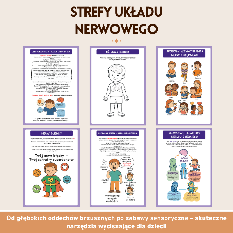 Teoria Poliwagalna dla Dzieci – Ćwiczeniownik Regulacji Układu Nerwowego | Narzędzie do Regulacji Emocji