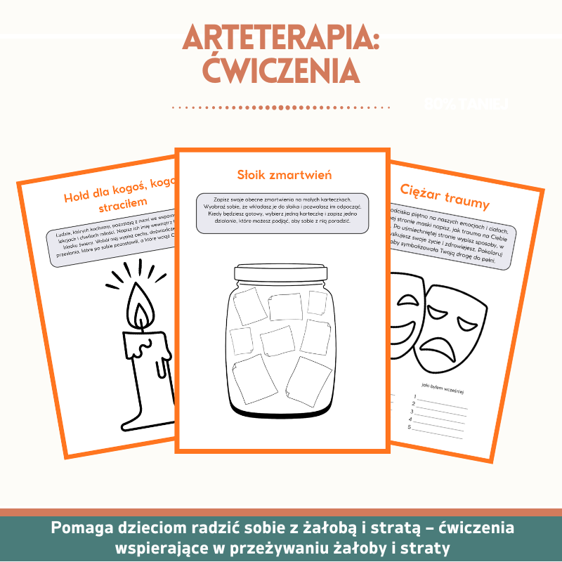 Terapia Artystyczna: Ćwiczenia dla dzieci i nastolatków – 110+ drukowalnych ćwiczeń wspierających zdrowie psychiczne (CBT, uważność i SEL)