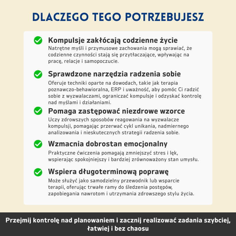 Zaburzenia Obesyjno-Kompulsyjne (OCD) - Zeszyt Terapeutyczny - Narzędzia Terapeutyczne i Strategie Radzenia Sobie